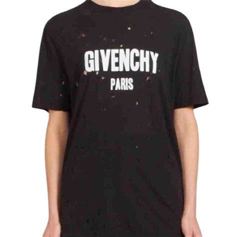 givenchy logo t shirt price|Givenchy t shirt with holes.